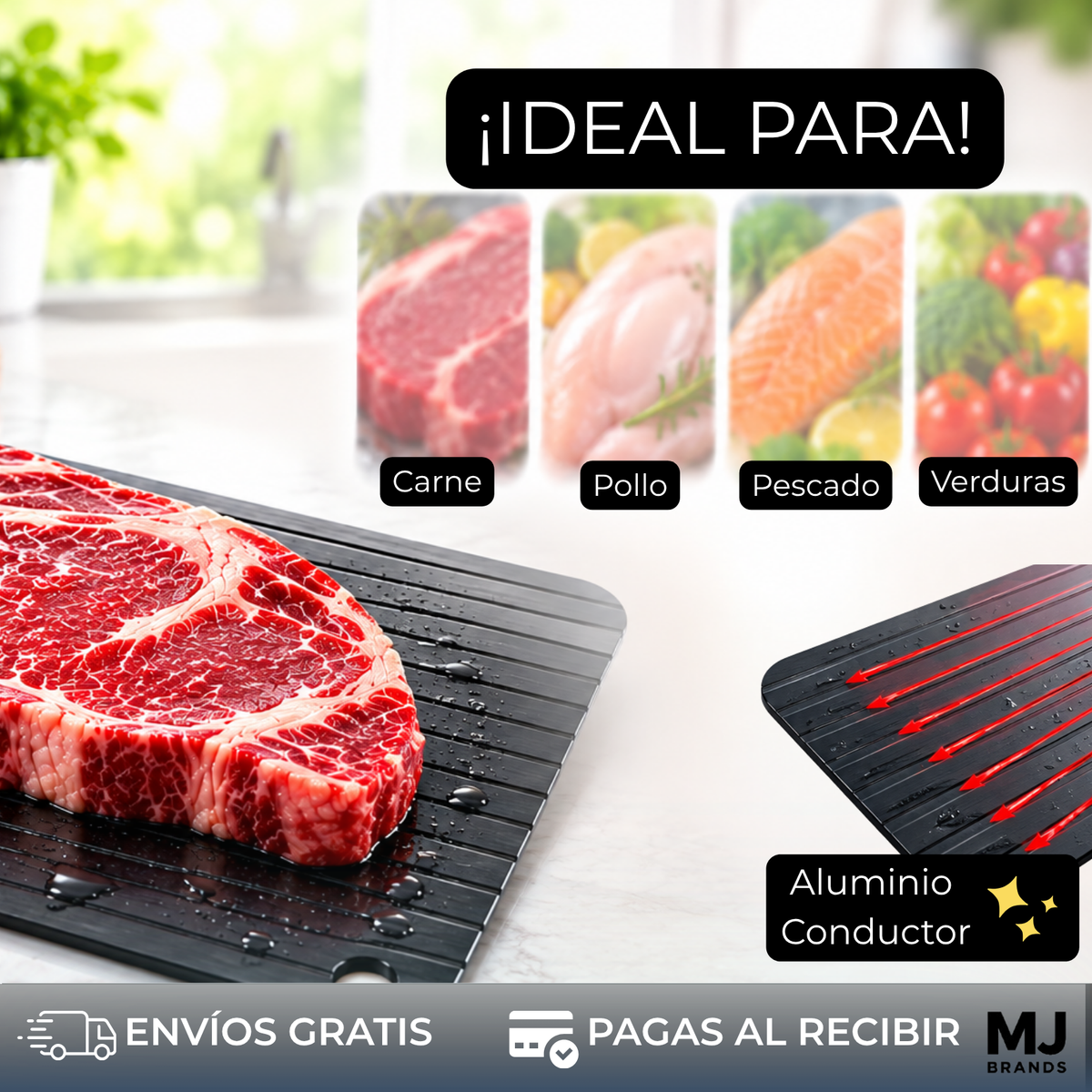 Tabla Descongelador De Carne