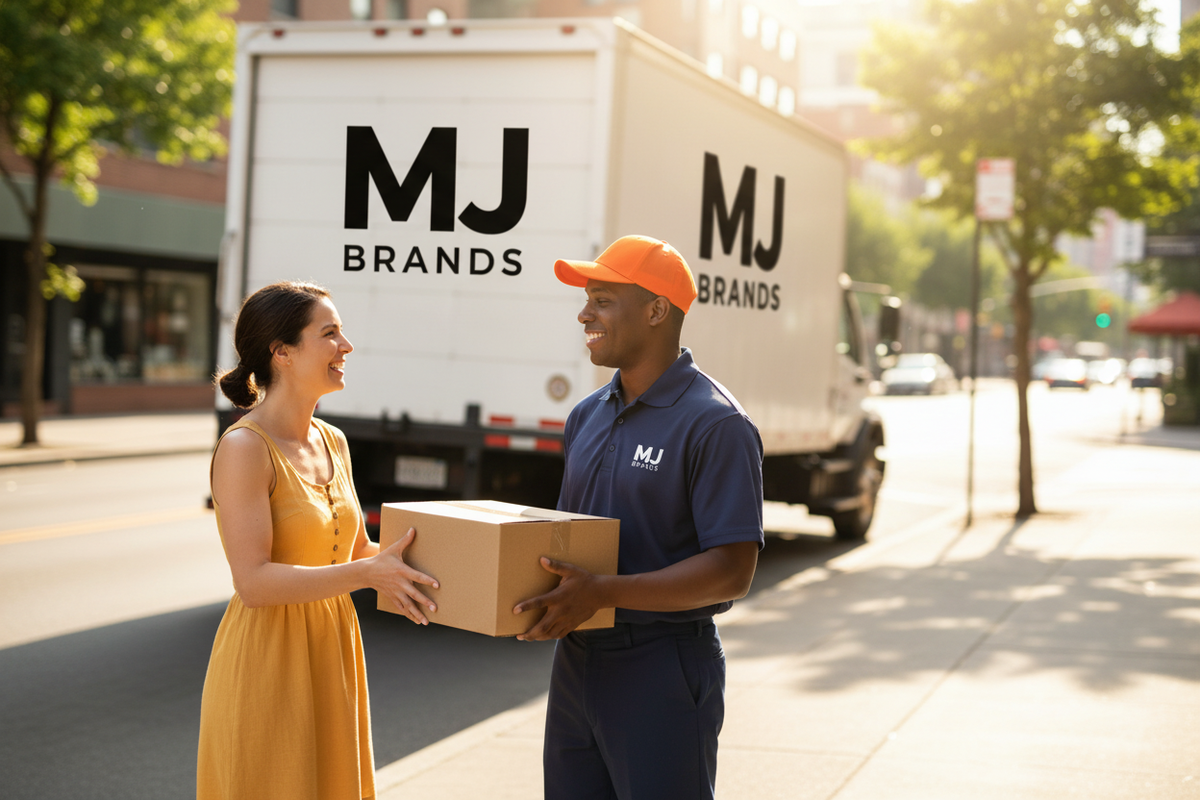 Banner MJ BRANDS con logo real